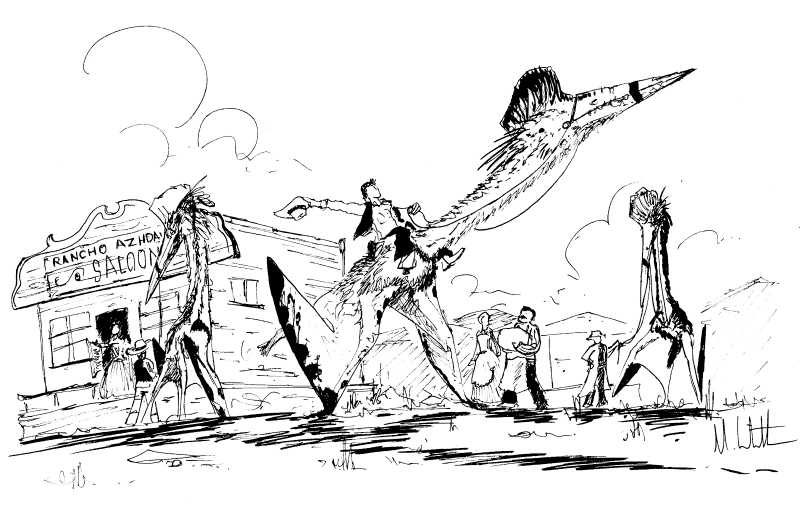 Illustration for article titled What would life be like if pterosaurs were alive today?